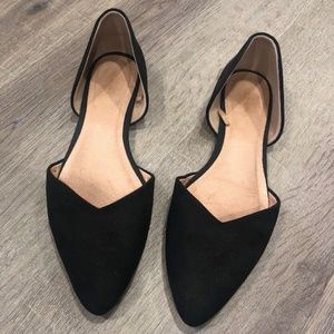 Pointy-Toe D'Orsay Flats